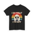 I Do What I Want Poodle T-Shirt - Black