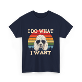 I Do What I Want Poodle T-Shirt - Navy