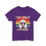 I Do What I Want Poodle T-Shirt - Purple