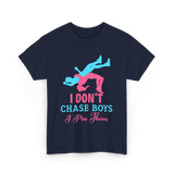 I Don't Chase Boys Wrestling Wrestler T-Shirt - Navy