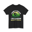 I Don't Crash Mountain Bike T-Shirt - Black