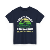 I Don't Crash Mountain Bike T-Shirt - Navy