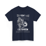 I Don't Crash Mountain Biking T-Shirt - Navy