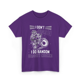 I Don't Crash Mountain Biking T-Shirt - Purple