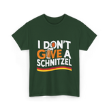 I Don't Give A Schnitzel Beer T-Shirt - Forest Green