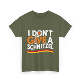 I Don't Give A Schnitzel Beer T-Shirt - Military Green