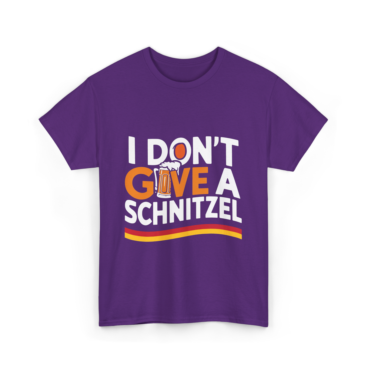 I Don't Give A Schnitzel Beer T-Shirt - Purple