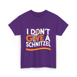 I Don't Give A Schnitzel Beer T-Shirt - Purple