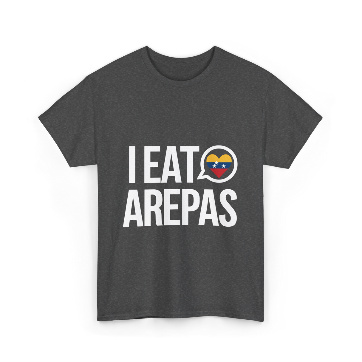 I Eat Arepas Venezuelan Food T-Shirt - Dark Heather