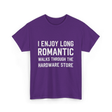 I Enjoy Long Romantic Hardware Store T-Shirt - Purple