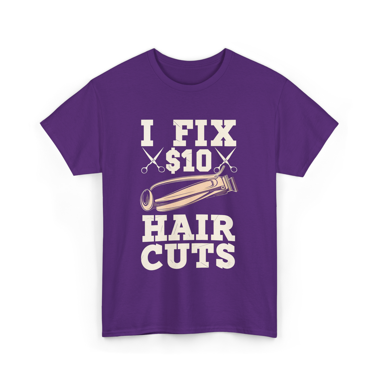 I Fix Hair Cuts Barber T-Shirt - Purple