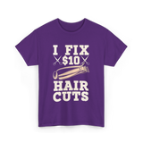 I Fix Hair Cuts Barber T-Shirt - Purple