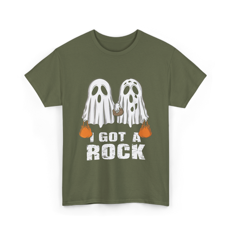 I Got A Rock Halloween T-Shirt - Military Green