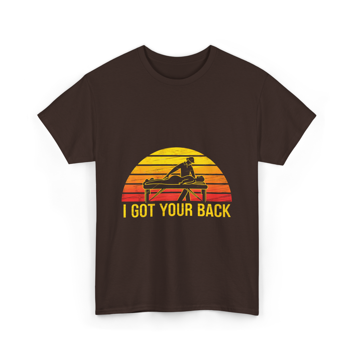 I Got Your Back Massage T-Shirt - Dark Chocolate