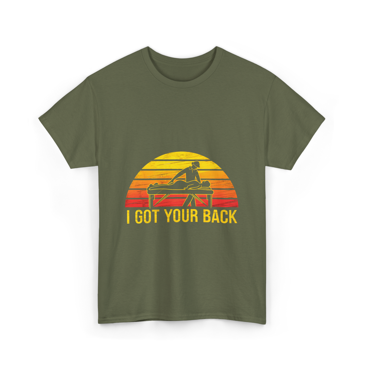 I Got Your Back Massage T-Shirt - Military Green