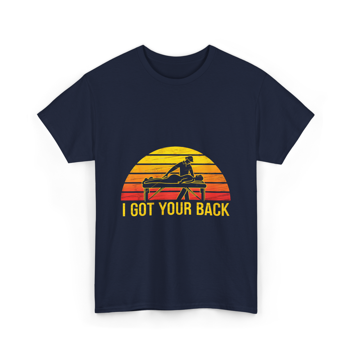 I Got Your Back Massage T-Shirt - Navy