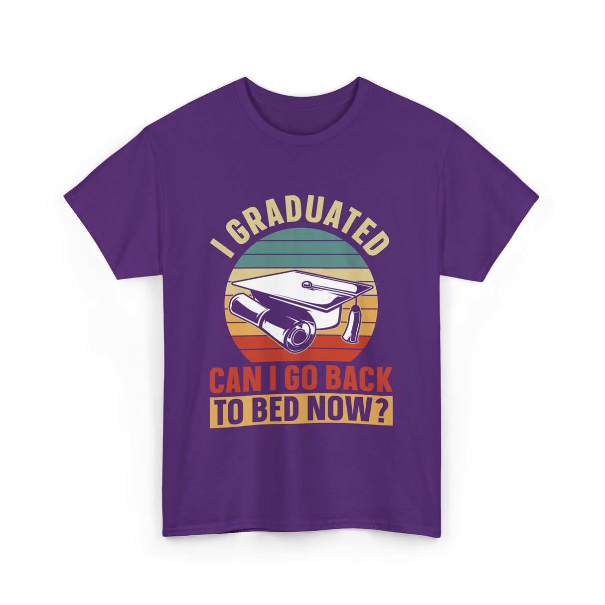 I Graduated Graduation Graduate T-Shirt - Purple