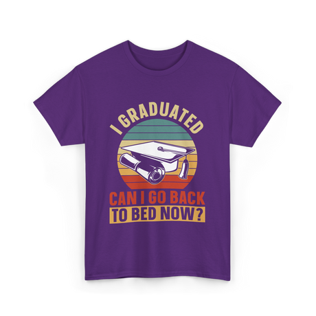 I Graduated Graduation Graduate T-Shirt - Purple