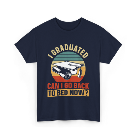 I Graduated Graduation Graduate T-Shirt - Navy