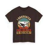 I Graduated Graduation Graduate T-Shirt - Dark Chocolate