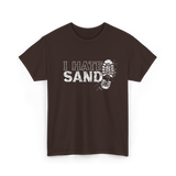 I Hate Sand Military Veteran T-Shirt - Dark Chocolate