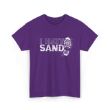 I Hate Sand Military Veteran T-Shirt - Purple