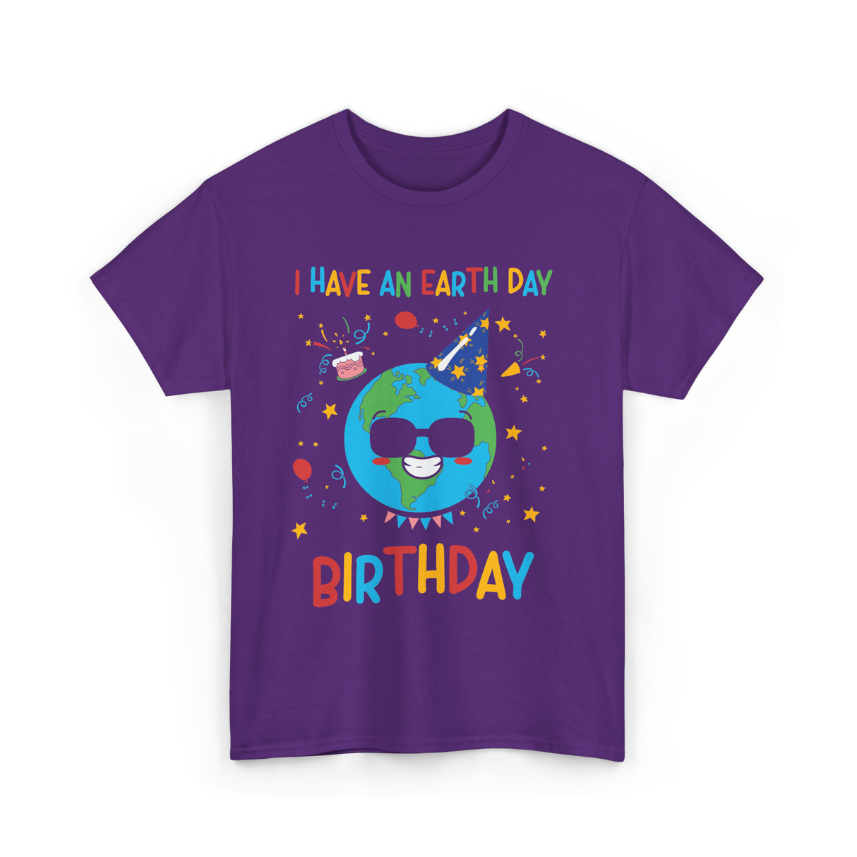 I Have An Earth Day Birthday Nature T-Shirt - Purple