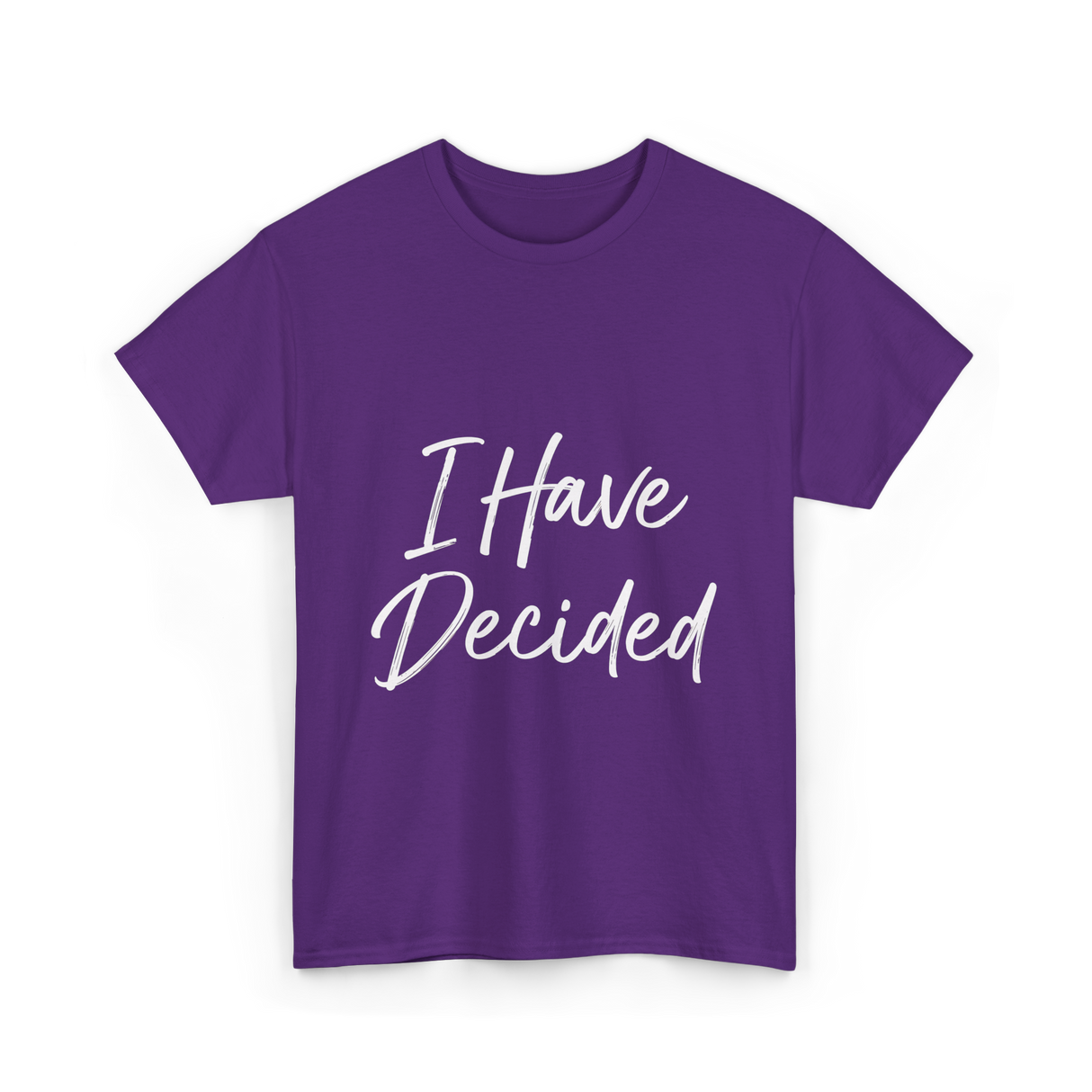 I Have Decided Christian Faith T-Shirt - Purple