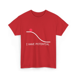 I Have Potential Energy Physics T-Shirt - Red