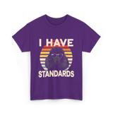 I Have Standards Poodle T-Shirt - Purple