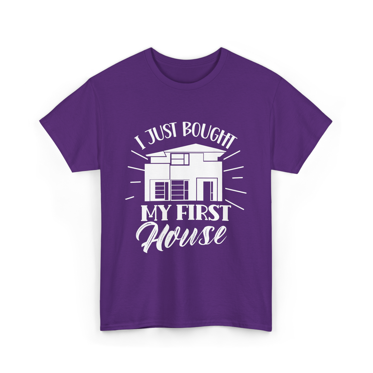 I Just Bought My First House Homeowner T-Shirt - Purple