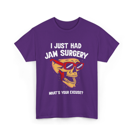 I Just Had Jaw Surgery Support T-Shirt - Purple