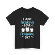 I Just Love Penguins Penguin T-Shirt - Black