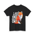 I Just Really Like Foxes Fox T-Shirt - Black