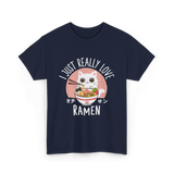 I Just Really Love Ramen T-Shirt - Navy