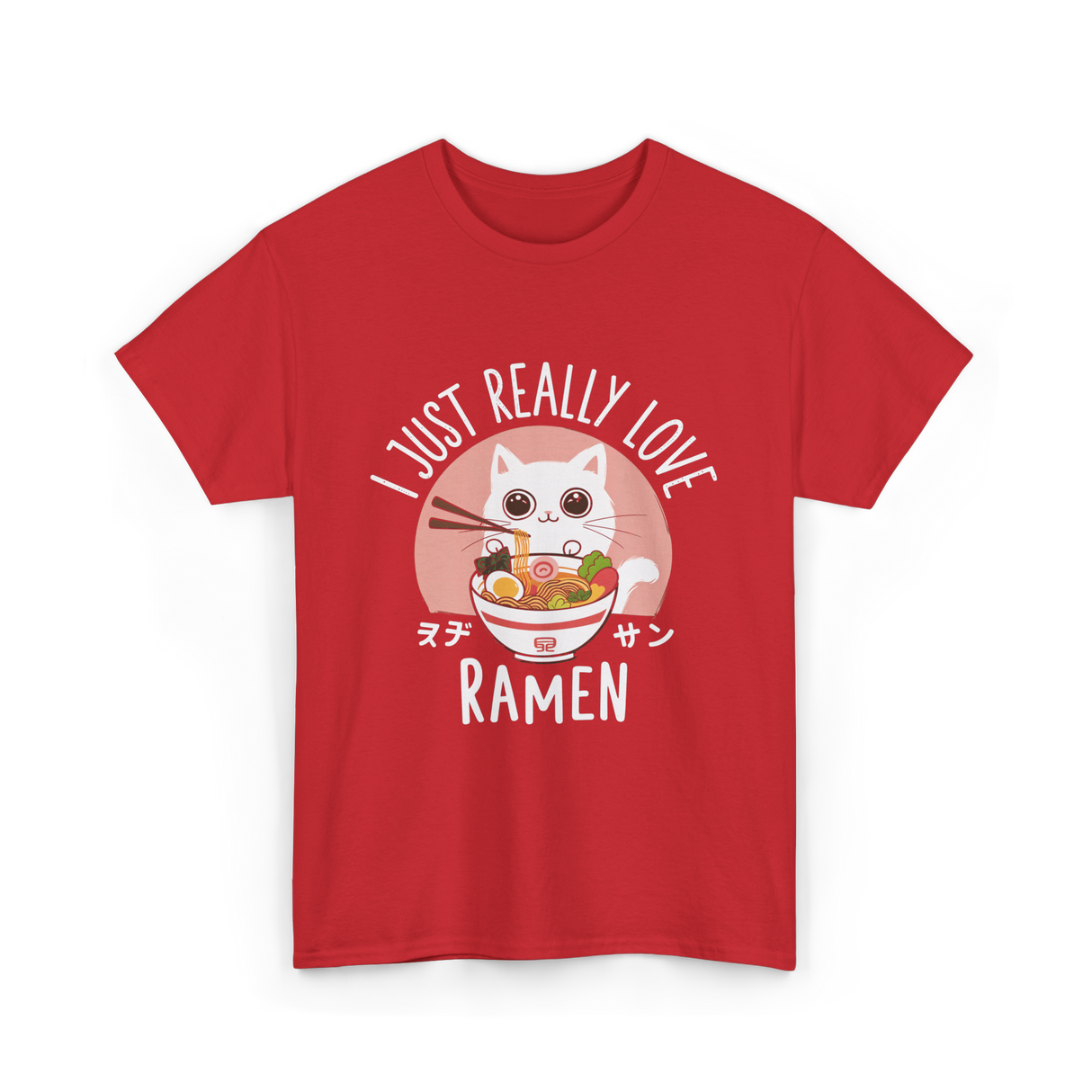 I Just Really Love Ramen T-Shirt - Red