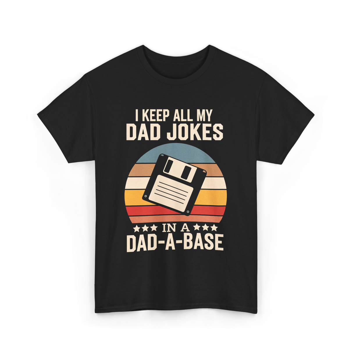 I Keep My Dad Jokes Dad Jokes T-Shirt - Black