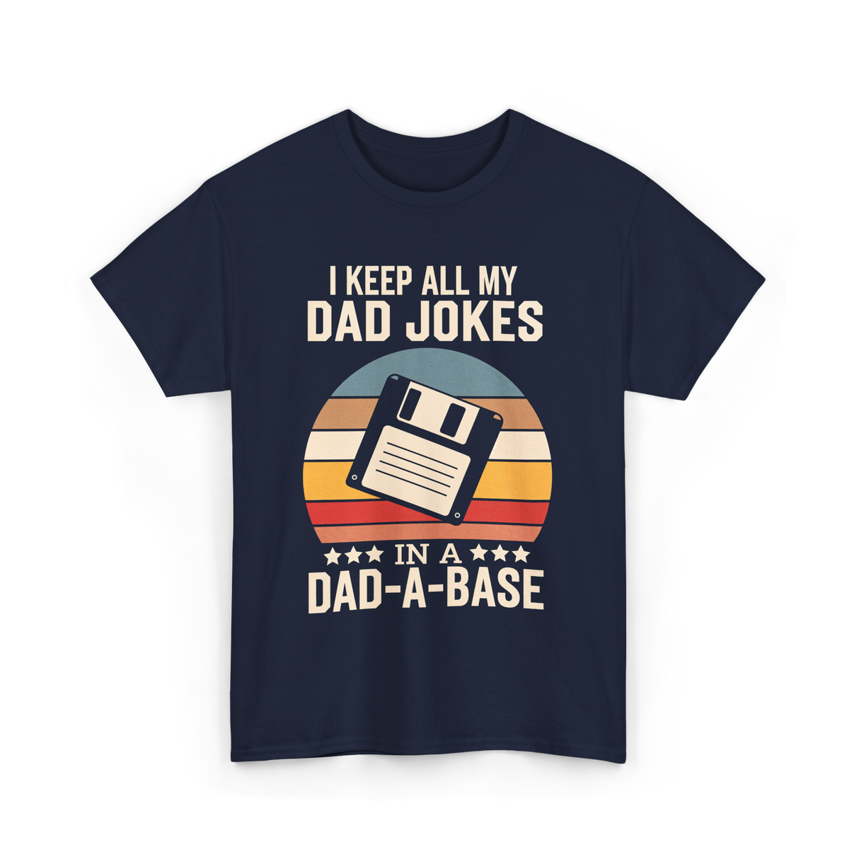 I Keep My Dad Jokes Dad Jokes T-Shirt - Navy