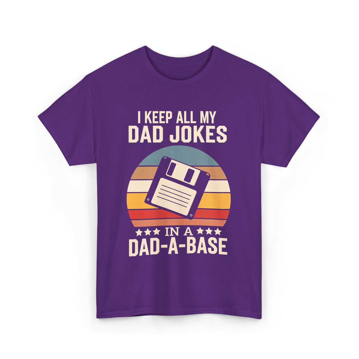 I Keep My Dad Jokes Dad Jokes T-Shirt - Purple