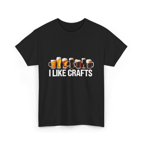 I Like Crafts Craft Beer T-Shirt - Black