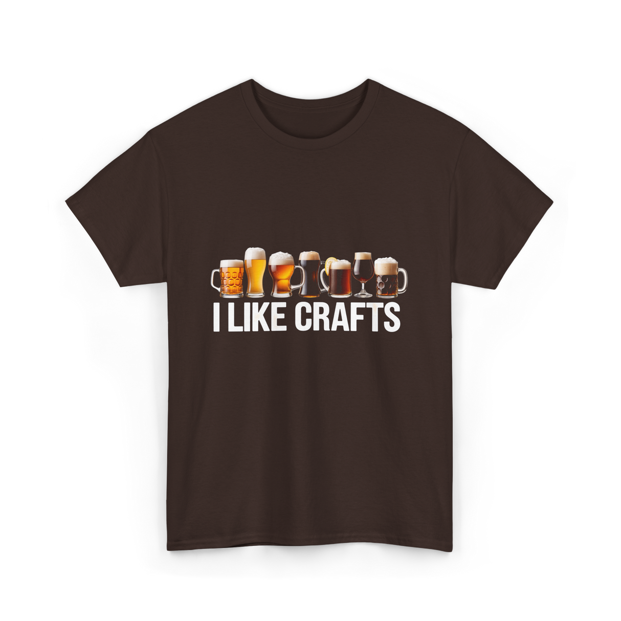 I Like Crafts Craft Beer T-Shirt - Dark Chocolate