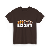 I Like Crafts Craft Beer T-Shirt - Dark Chocolate