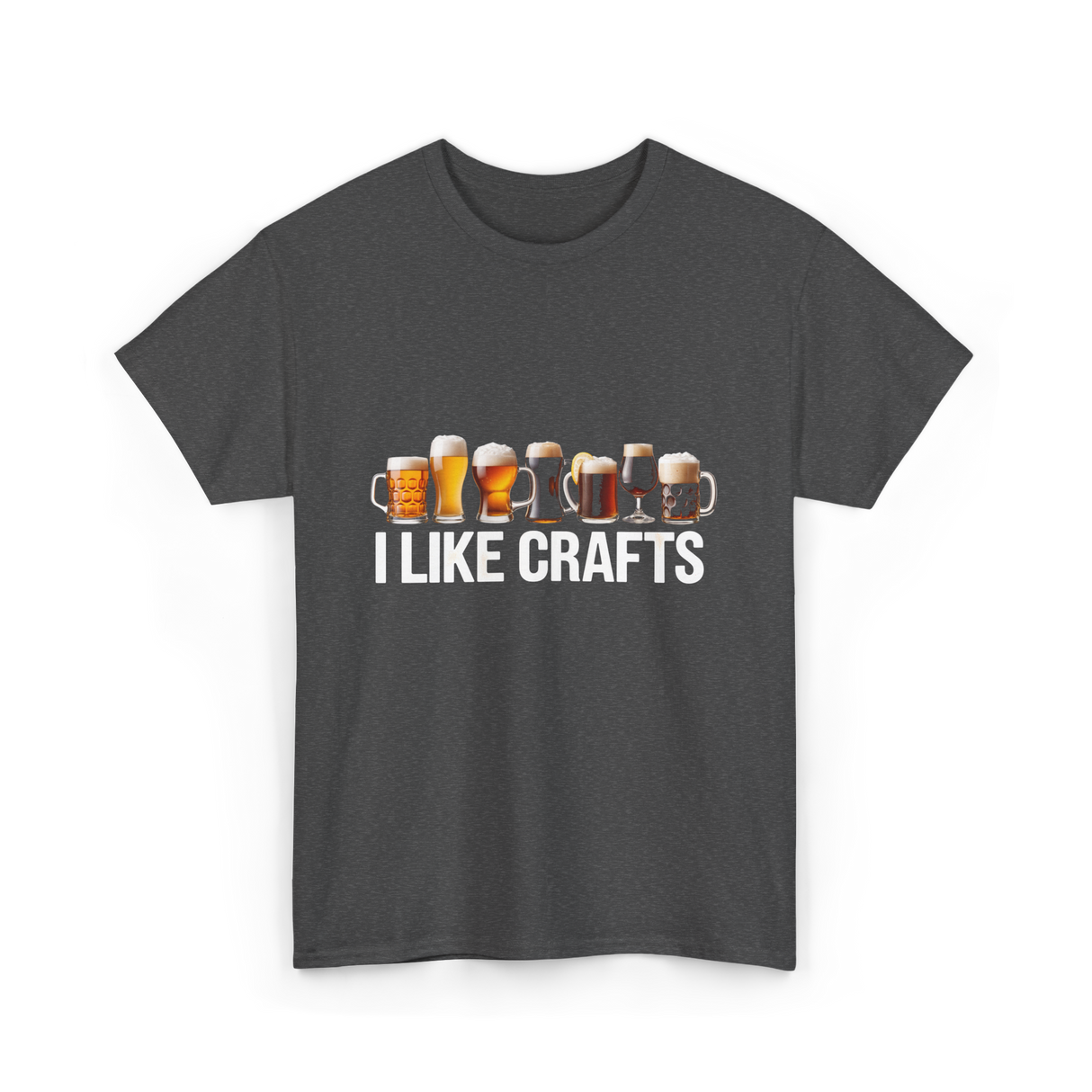 I Like Crafts Craft Beer T-Shirt - Dark Heather