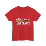 I Like Crafts Craft Beer T-Shirt - Red