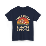 I Like Pizza T-Shirt - Navy