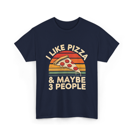 I Like Pizza T-Shirt - Navy