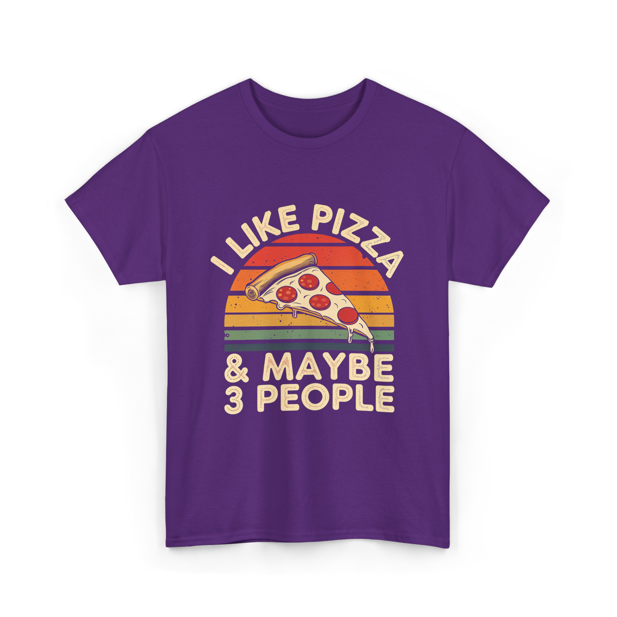 I Like Pizza T-Shirt - Purple