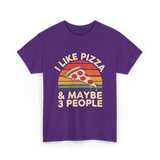 I Like Pizza T-Shirt - Purple