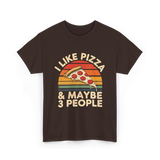 I Like Pizza T-Shirt - Dark Chocolate