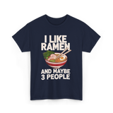 I Like Ramen Ramen Bowl T-Shirt - Navy